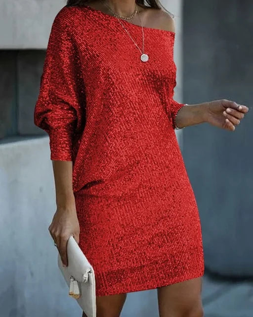 Mila | Sukienka na Przyjęcie z Cekinami