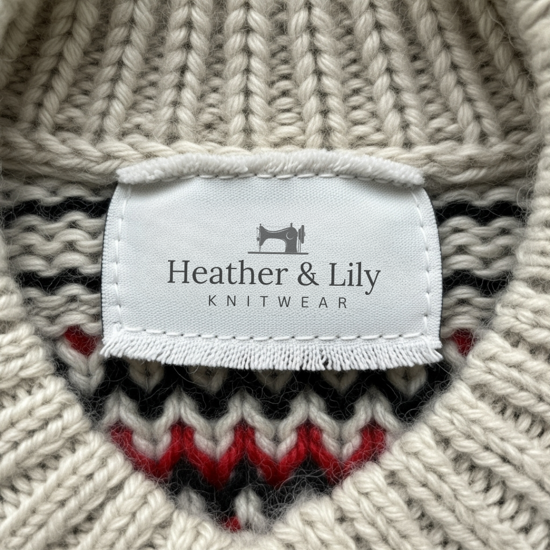 Claire | Vintage Islandzki Sweter Wełniany