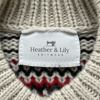 Sofia | Vintage Islandzki Sweter z Wełny
