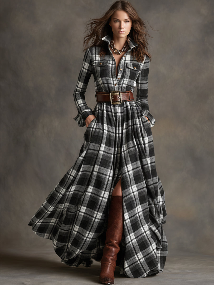 Evelyn | Klasyczna Elegancka Sukienka Koszulowa