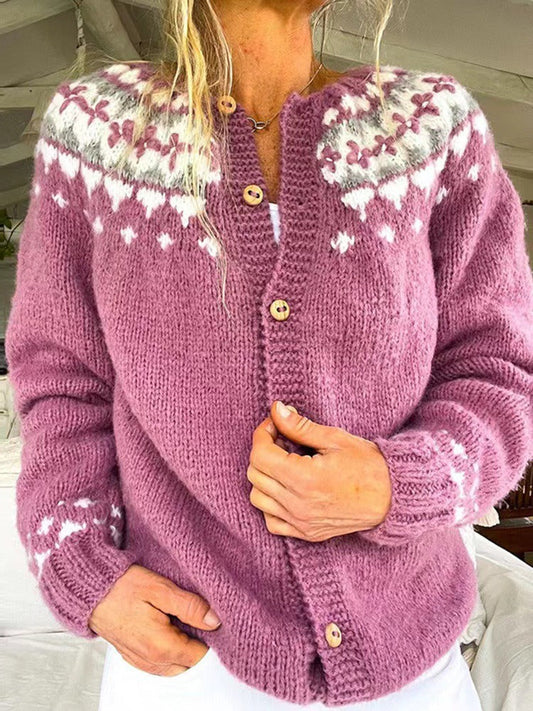 Maya | Vintage Islandzki Sweter z Wełny