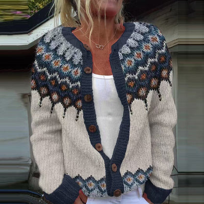 Kylie | Vintage Islandzki Sweter z Wełny