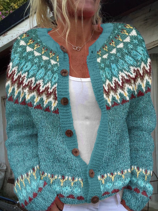 Serenity | Vintage Islandzki Sweter z Wełny