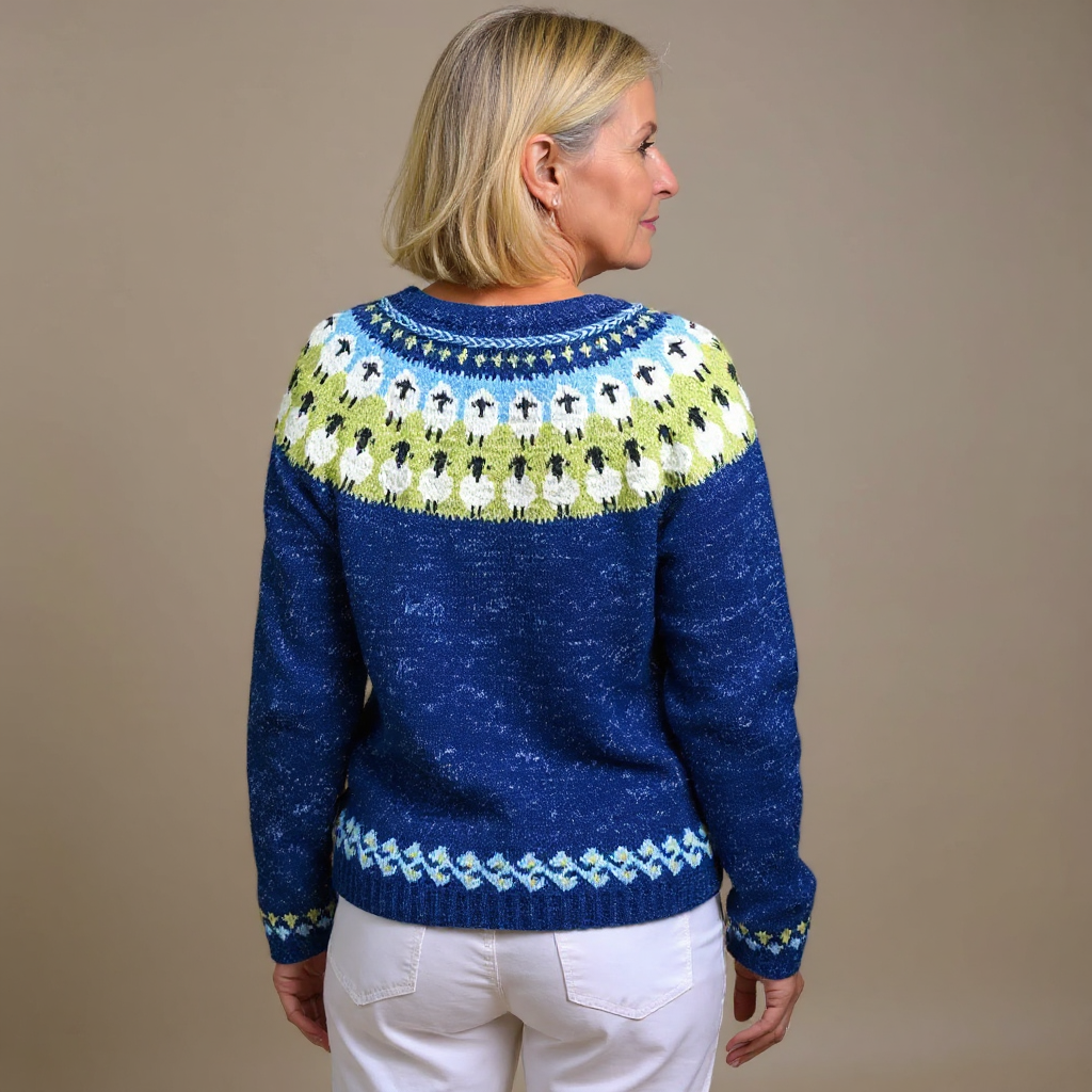 Sophie | Vintage Islandzki Sweter z Wełny