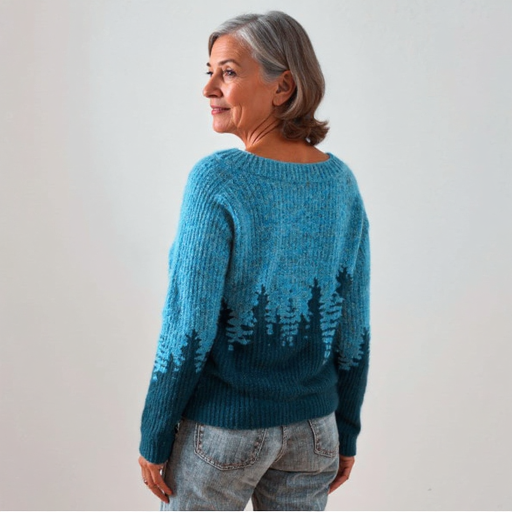 Natalie | Vintage Islandzki Sweter z Wełny