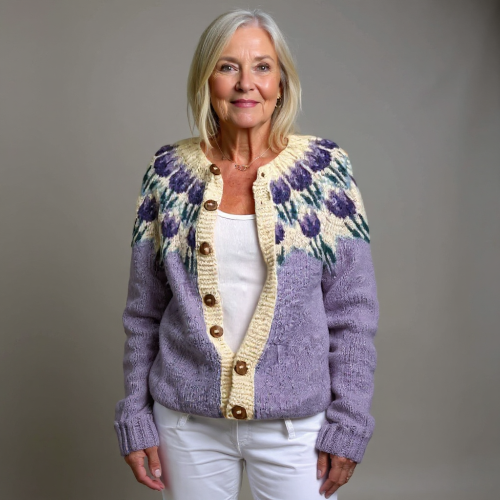 Josephine | Vintage Islandzki Sweter z Wełny