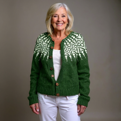 Brienne | Vintage Islandzki Sweter z Wełny