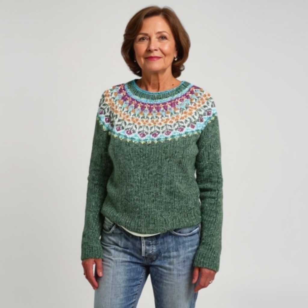 Brittany | Vintage Islandzki Sweter z Wełny