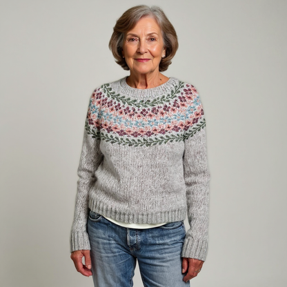 Bridget | Vintage Islandzki Sweter z Wełny