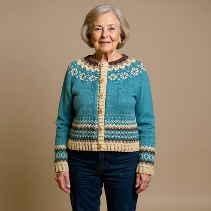 Allaira | Vintage Islandzki Sweter z Wełny