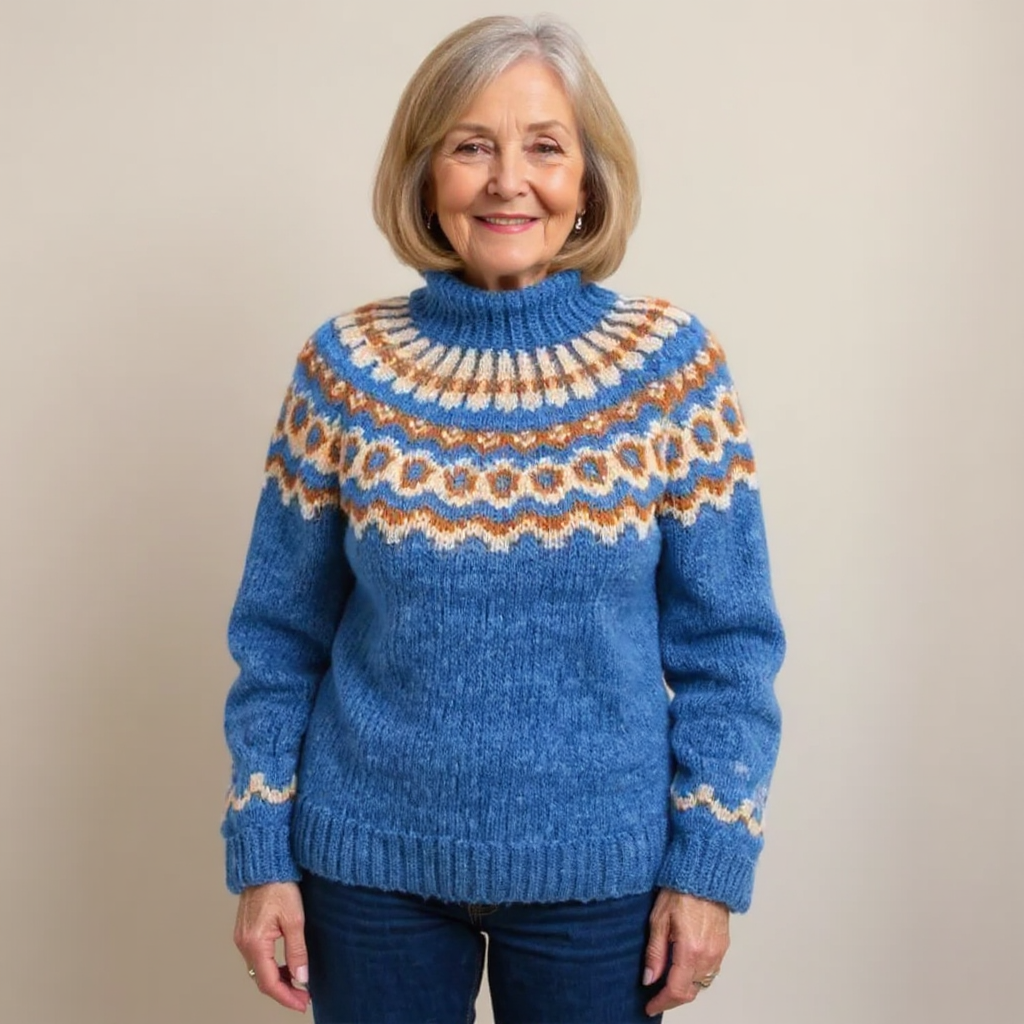 Amara | Vintage Islandzki Sweter Wełniany