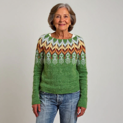 Sophia | Vintage Islandzki Sweter Wełniany