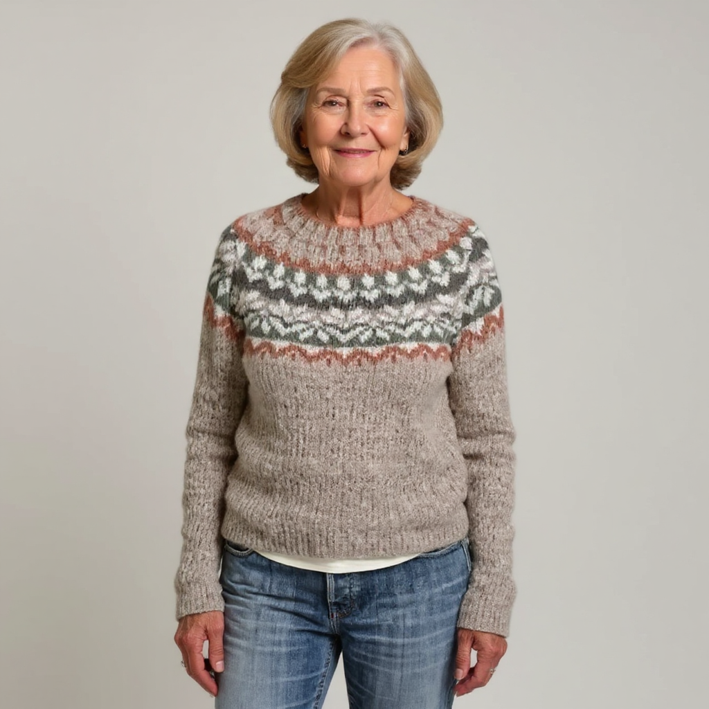 Olivia | Vintage Islandzki Sweter z Wełny